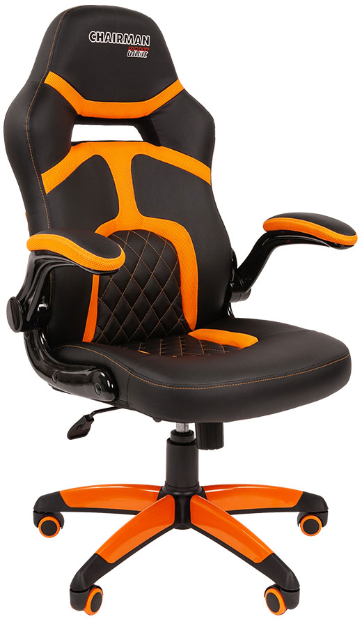 

Игровое кресло Chairman Game 18 00-07051190 (Black/Orange)