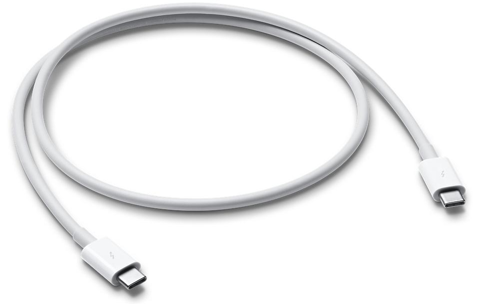 Кабель Apple USB-C Thunderbolt 3 (MQ4H2ZM/A) 0.8 метра (White) купить в интернет-магазине icover