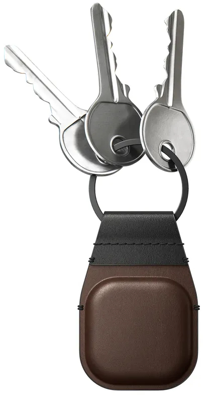 Брелок Nomad Leather Keychain (NM01011385) для Apple AirTag (Brown) купить в интернет-магазине icover