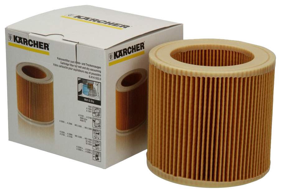 Патронный фильтр Karcher для пылесосов A/WD/MV (6.414-552.0) купить в интернет-магазине icover