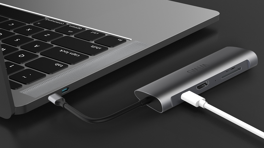 USB-концентратор Wiwu Alpha 831HRT (Grey) купить в интернет-магазине icover