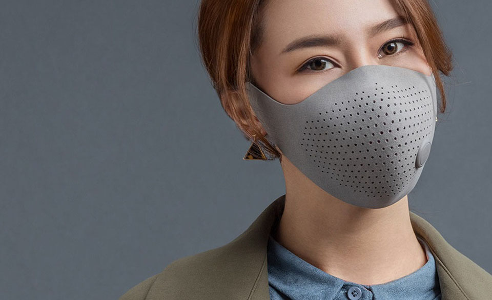 Xiaomi Mijia AirWear Mask - маска для очищения воздуха (Grey) купить в интернет-магазине icover