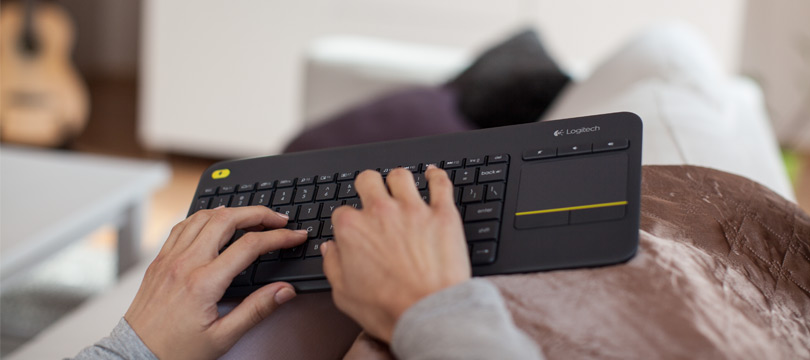 Беспроводная клавиатура Logitech Wireless Touch Keyboard K400 Plus 920-007147 (Dark) купить в интернет-магазине icover