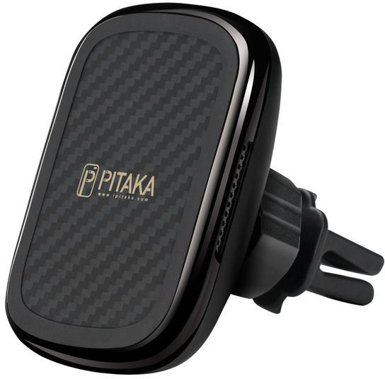 Автомобильный держатель Pitaka New MagMount QI Car Vent CM3001Q (Gun Metal) купить в интернет-магазине icover