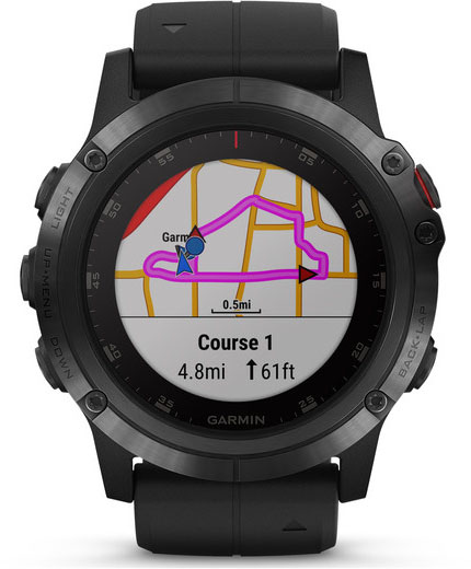 Умные часы Garmin Fenix 5X Plus 010-01989-01 (Black) купить в интернет-магазине icover