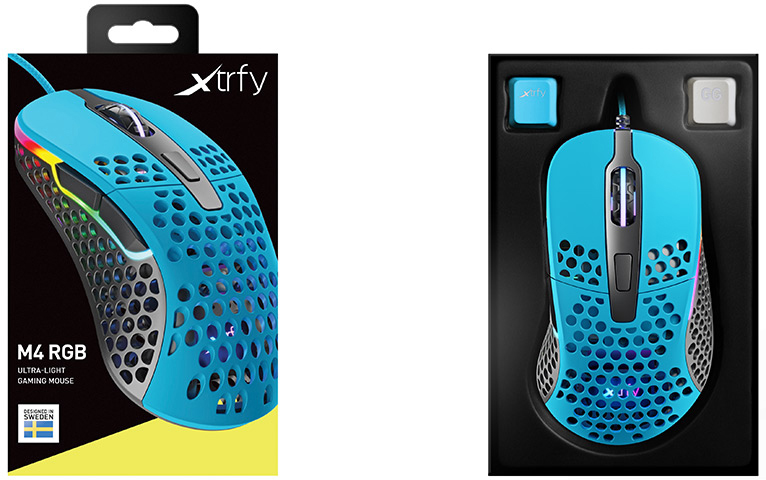 Игровая мышь Xtrfy M4 RGB (Miami Blue) купить в интернет-магазине icover