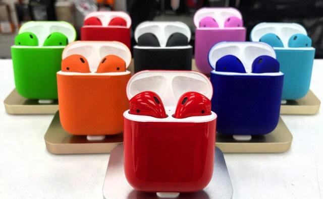Беспроводные наушники Apple AirPods Color (Gloss Red) купить в интернет-магазине icover