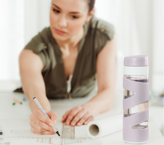 Умная бутылка для воды Bellabeat Spring (Purple) купить в интернет-магазине icover