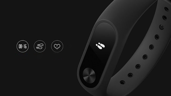 Спортивный браслет с пульсометром Xiaomi Mi Band 2 (Black) купить в интернет-магазине icover