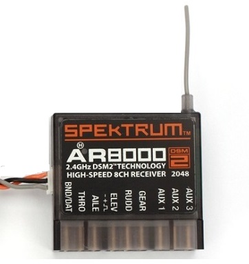 Spektrum DSM2 8-Channel Receiver - 8-канальный приемник для авиамоделей (Black) купить в интернет-магазине icover