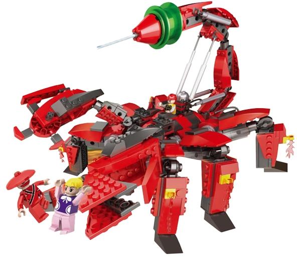 1TOY Робосамураи Робот-скорпион (Т57019) - конструктор (Red) купить в интернет-магазине icover