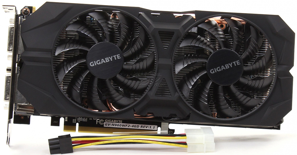 Видеокарта Gigabyte GeForce GTX 960 4Gb 128bit (GV-N960WF2-4GD) купить в интернет-магазине icover