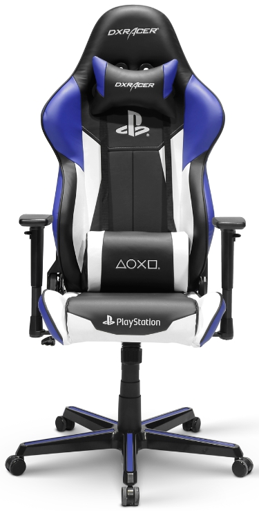 Игровое кресло DXRacer Racing Series OH/RZ90/INW (Black/Blue/White) купить в интернет-магазине icover