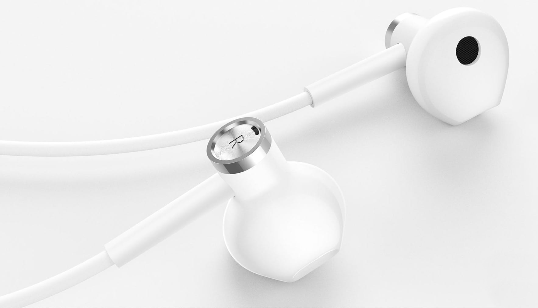 Наушники с микрофоном Xiaomi Dual-Unit Half-Ear (White) купить в интернет-магазине icover