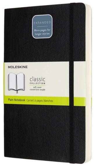 

Блокнот Moleskine Classic Soft Expanded Large QP618EXP (Black)