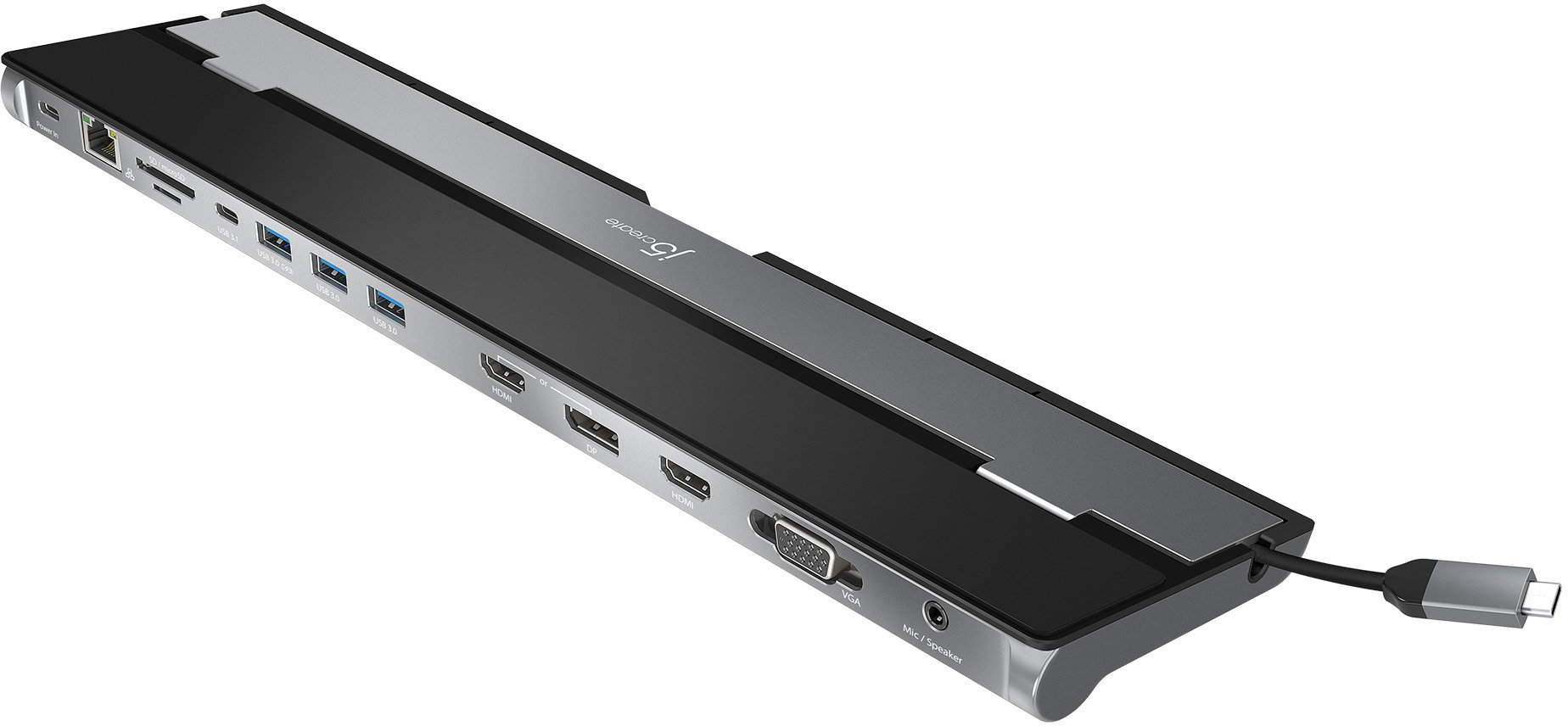 

Док-станция j5create JCD543 USB-C PD 100W (Grey)