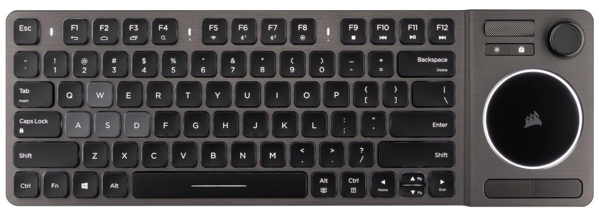 Беспроводная клавиатура Corsair K83 CH-9268046-RU (Grey) купить в интернет-магазине icover