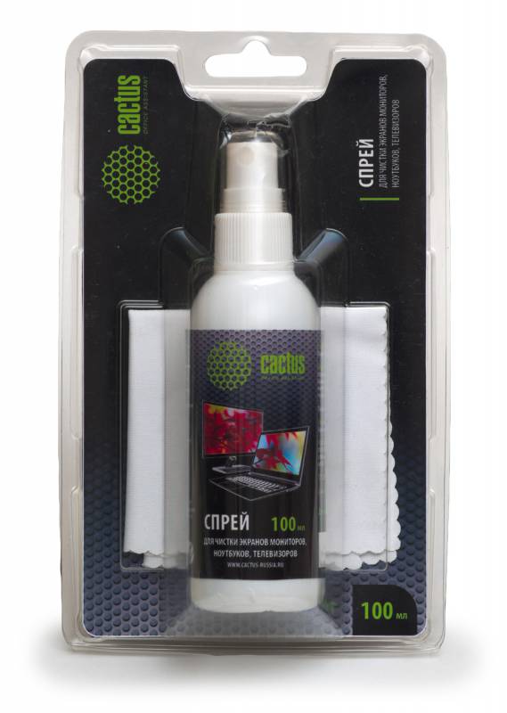Чистящий набор Cactus CS-S3001 для экранов 100ml купить в интернет-магазине icover