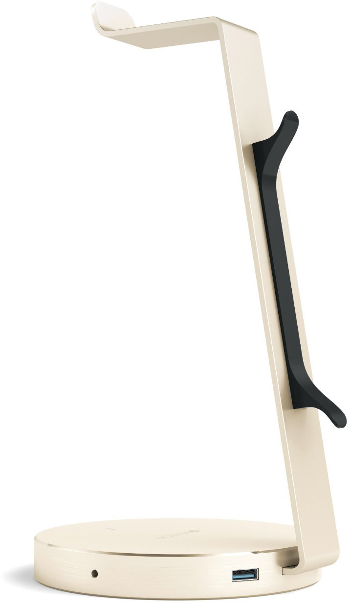 Подставка-хаб Satechi Aluminum USB 3.0 Headphone Stand B019PI9QG6 (Gold) купить в интернет-магазине icover