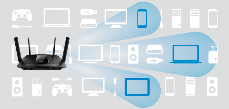 Роутер Linksys EA8500 Max-Stream AC2600 MU-MIMO (Black) купить в интернет-магазине icover