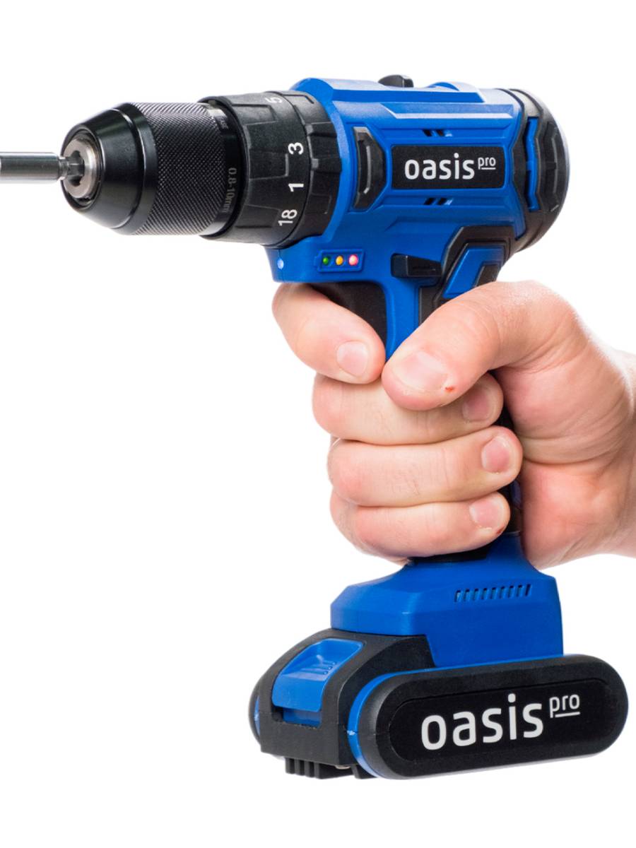 Аккумуляторный шуруповерт Oasis ASU-18V PRO (Blue) купить в интернет-магазине icover