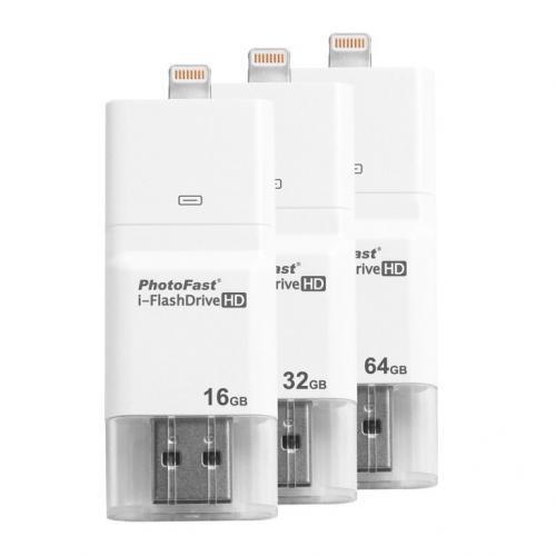 Photofast i-FlashDrive HD 64Gb - внешний накопитель для любых моделей iPhone/iPod/iPad купить в интернет-магазине icover