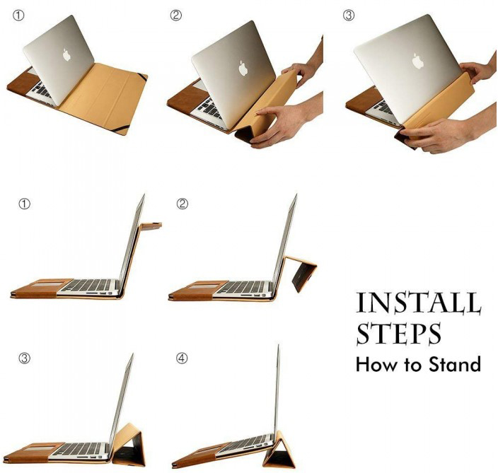 Чехол Jisoncase JS-PRO-15R20 для MacBook Pro 15" (Brown) купить в интернет-магазине icover