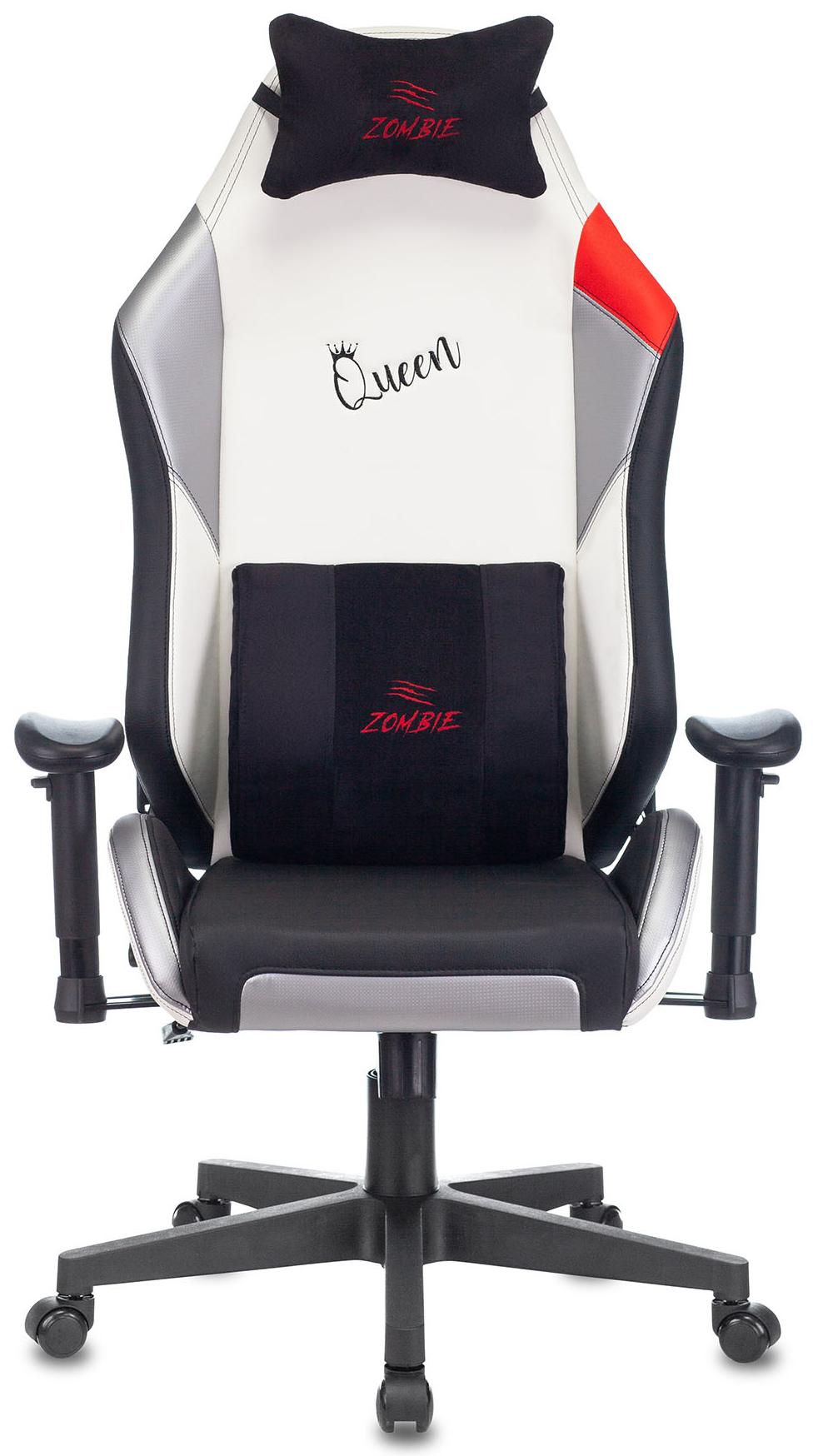 Игровое кресло Бюрократ Zombie HERO QUEEN PRO (Black/White) купить в интернет-магазине icover