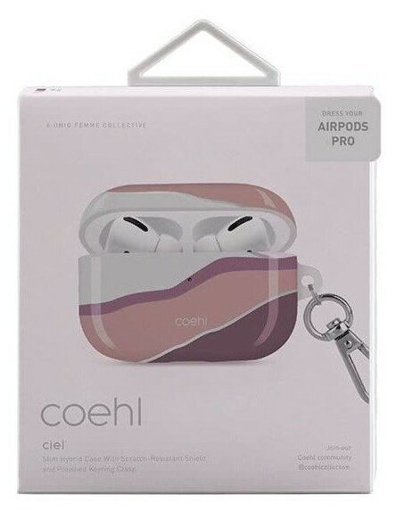 Чехол Uniq COEHL (AIRPODSPRO-CELPNK) для AirPods Pro (Ciel Pink) купить в интернет-магазине icover
