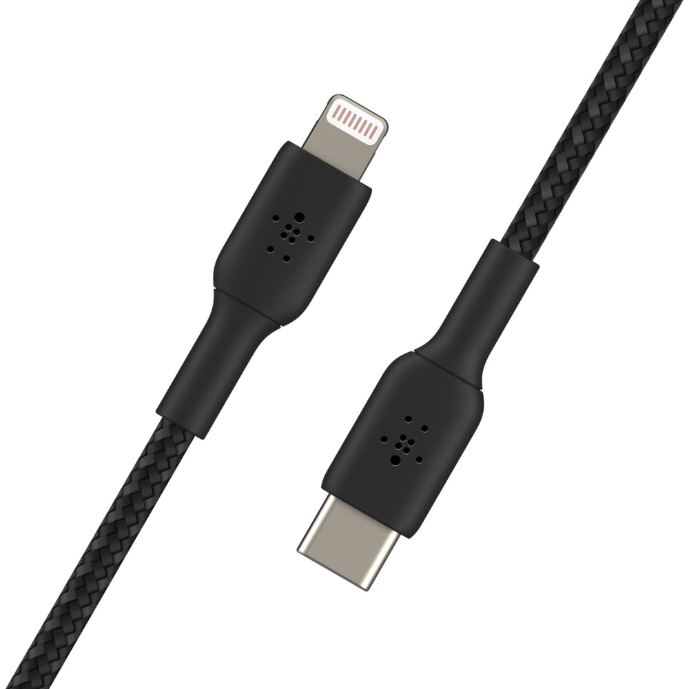 Кабель для iPod, iPhone, iPad Belkin Boost Charge USB-C/Lightning 1m CAA004bt1MBK (Black) купить в интернет-магазине icover
