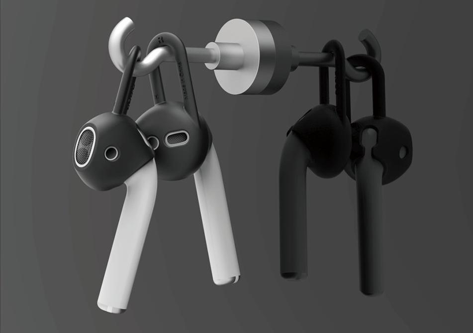 Держатель Elago Earhooks (BK-PAD-E) для наушников Apple AirPods (Black) купить в интернет-магазине icover