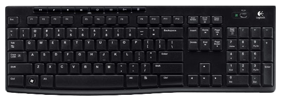 Беспроводная клавиатура Logitech Wireless K270 920-003757 (Black) купить в интернет-магазине icover