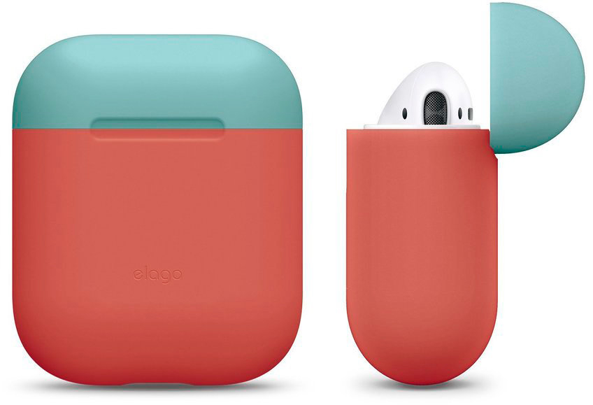 Чехол Elago Silicone DUO (EAPDO-IRO-CBLYE) для AirPods (Rose/Blue/Yellow) купить в интернет-магазине icover