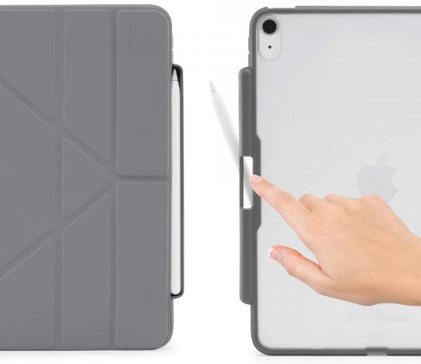 Чехол Pipetto Origami Pencil (P048-50-Q) для iPad Air 10.9 2020 (Dark Grey) купить в интернет-магазине icover