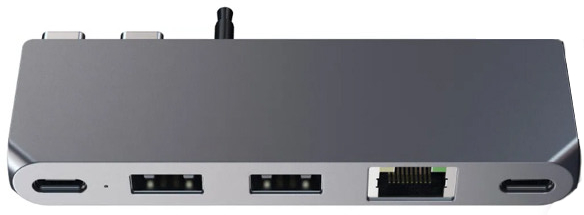 USB-концентратор Satechi USB-C Pro Hub Mini ST-UCPHMIM для MacBook Pro 2021 (Space Grey) купить в интернет-магазине icover