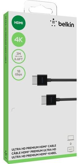 Кабель Belkin UltraHD HDMI 2m (AV10168bt2M-BLK) купить в интернет-магазине icover