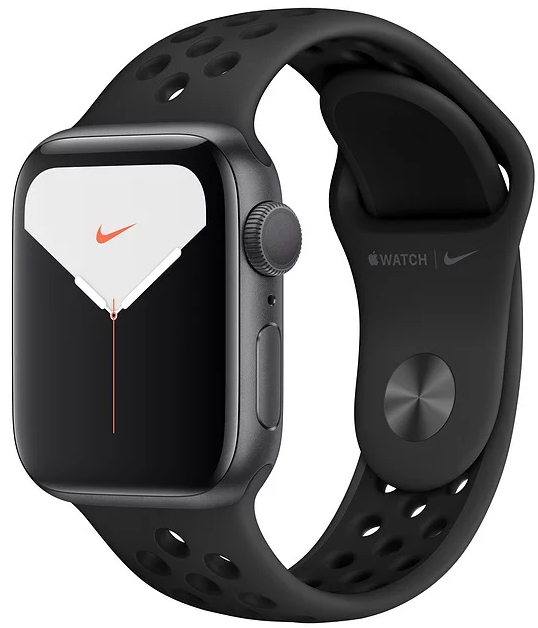 Умные часы Apple Watch Nike Series 5 40 mm MX3T2RU/A (Space Grey Case/Anthracite & Black Band) купить в интернет-магазине icover