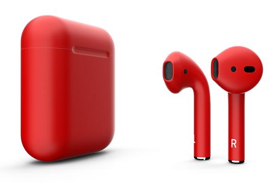 Беспроводные наушники Apple AirPods Color (Matt Red) купить в интернет-магазине icover