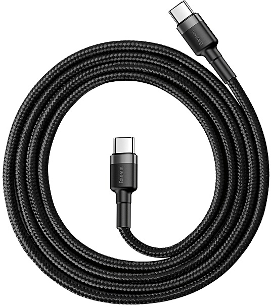 Кабель Baseus Cafule (CATKLF-GG1) USB Type C 1m (Black) купить в интернет-магазине icover