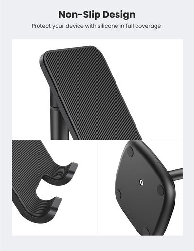 Подставка-держатель для телефона Ugreen LP280 (80194) Adjustable Desk Phone Holder (Black) купить в интернет-магазине icover