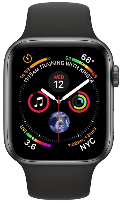 Умные часы Apple Watch Series 4 40 mm (Space Grey/Black) купить в интернет-магазине icover