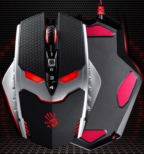 A4Tech Bloody TL8 Terminator - игровая проводная мышь (Black/Silver) купить в интернет-магазине icover