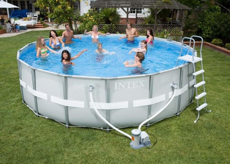 Intex Ultra Frame Pool (C28324) - каркасный бассейн 488х122см (Grey) купить в интернет-магазине icover