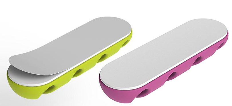 Держатель для проводов Bluelounge CableDrop Multi (Violet/Green) купить в интернет-магазине icover
