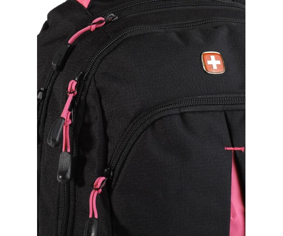 Wenger School Pack 2 (3165208408) - школьный рюкзак (Black/Pink) купить в интернет-магазине icover