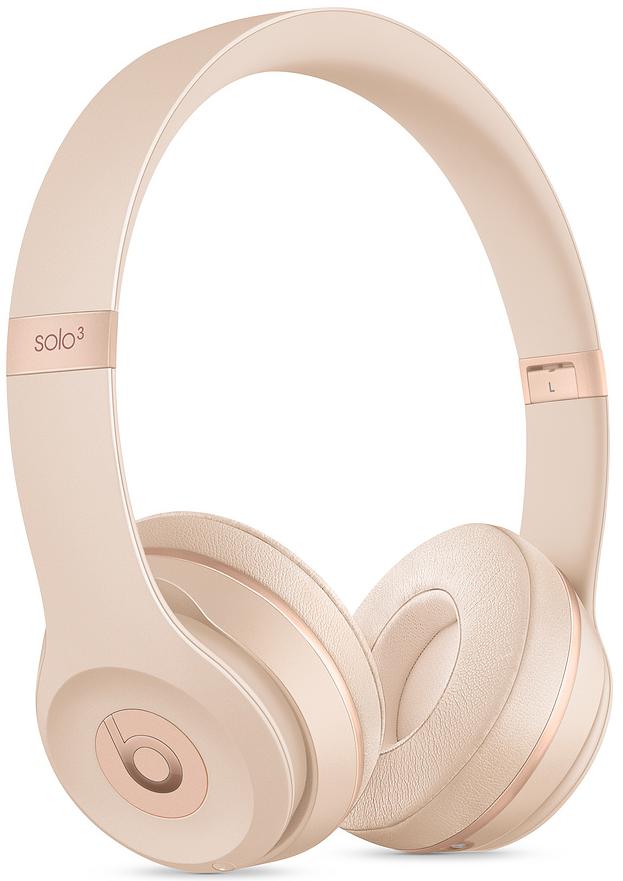 Беспроводные наушники Beats Solo3 MUH42EE/A (Satin Gold) купить в интернет-магазине icover