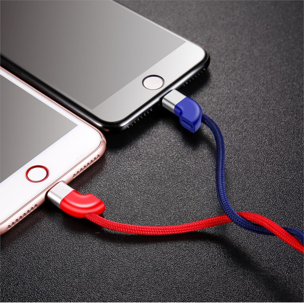 Двойной кабель для iPod, iPhone, iPad Baseus Couple Magnetic Lightning 1m (Red/Blue) купить в интернет-магазине icover