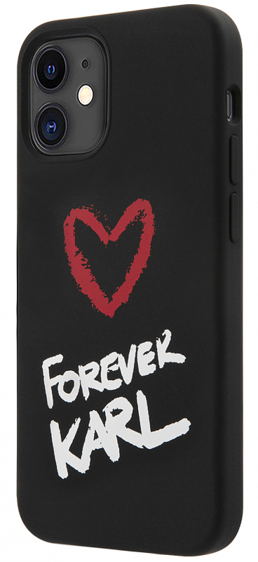 

Чехол Karl Lagerfeld Forever Karl (KLHCP12SSILKRBK) для iPhone 12 mini (Black)
