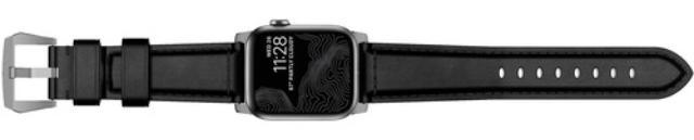 Ремешок Nomad Traditional Strap Shell Cordovan (NM1A48ST00) для Apple Watch Series SE/6/2/3/4 42/44 mm (Black/Silver) купить в интернет-магазине icover