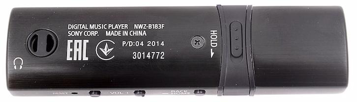MP3-плеер Sony Walkman NWZ-B183F (Black) купить в интернет-магазине icover
